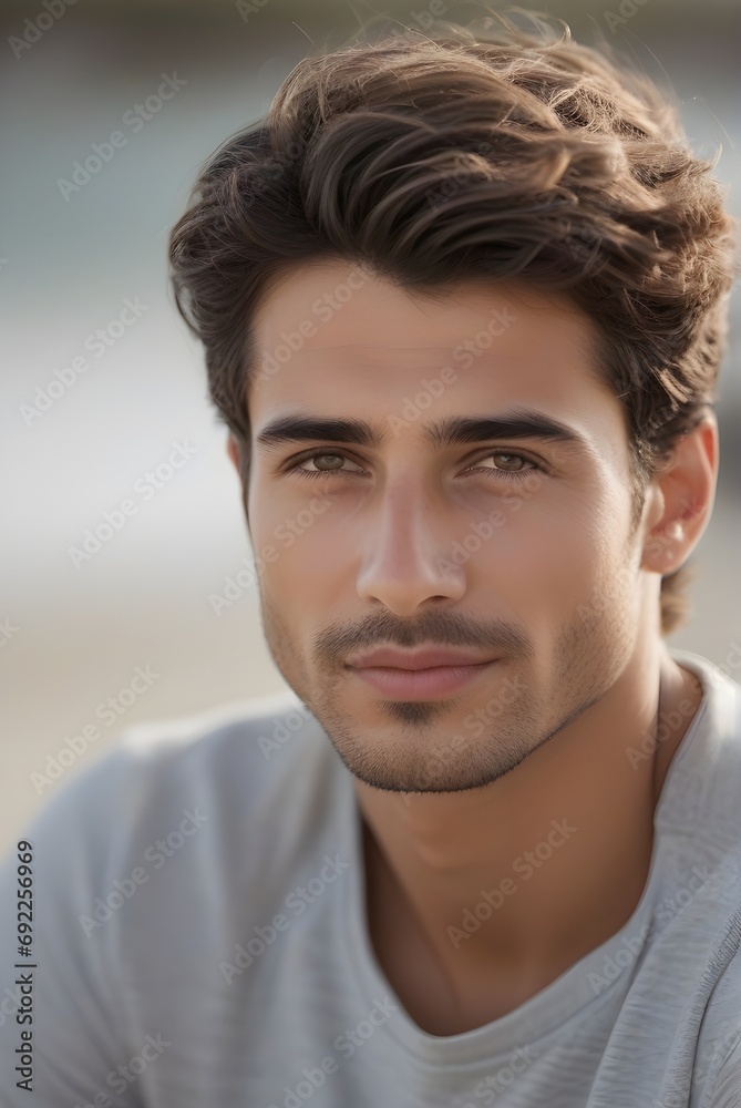 Portrait of a young handsome man Portrait of a young handsome man