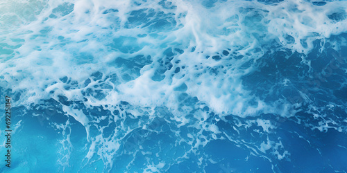 Ocean waves, blue sea water texture, abstract background. Mesmerizing Sea Water Texture .