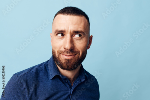 Adult man young casual handsome face background portrait person man guy isolated © SHOTPRIME STUDIO