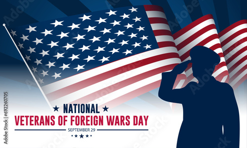 National Veterans Of Foreign Wars Day Background Vector Illustration  photo