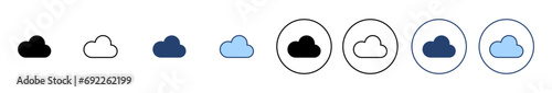 Cloud icon vector. cloud sign and symbol