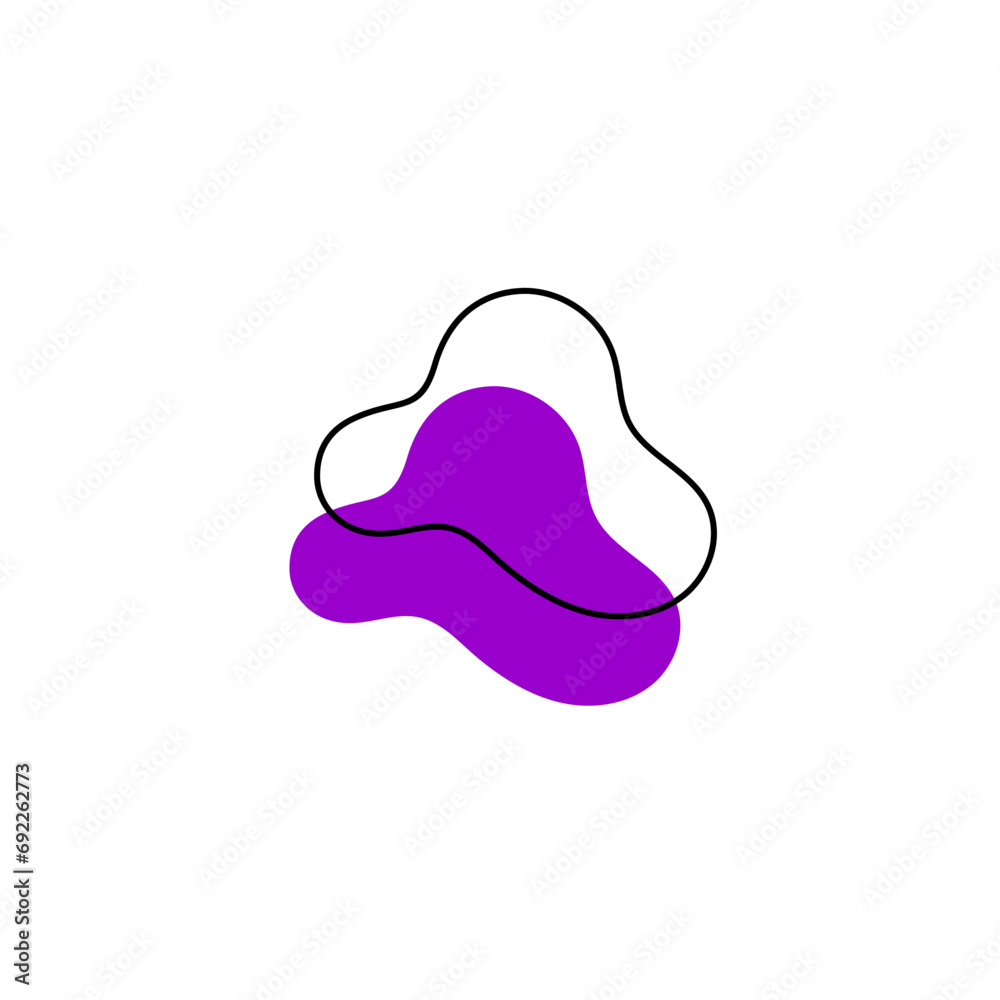 set of blob elements hand drawn texture set of blob elements hand drawn texture