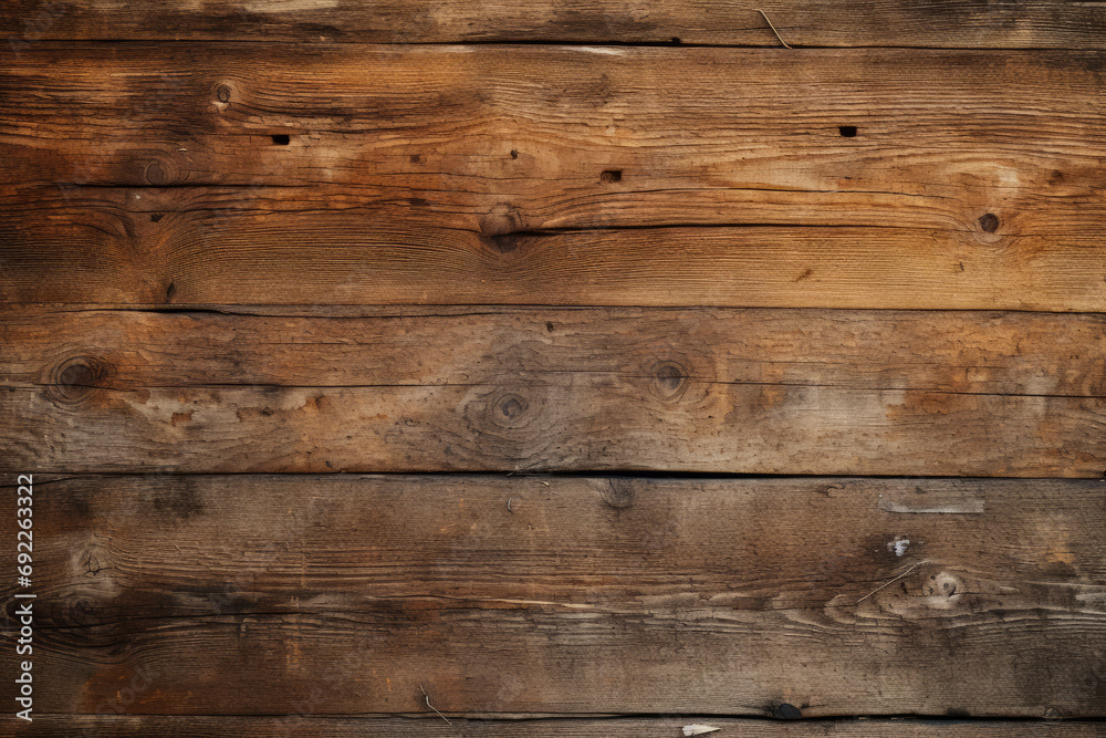 Obraz premium Close-up shot of the dark wood paneling grain