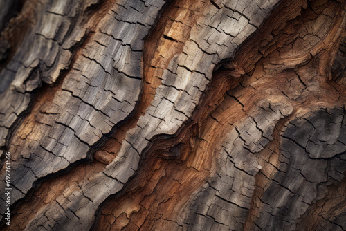 Detailed Textured Tree Bark Close-up