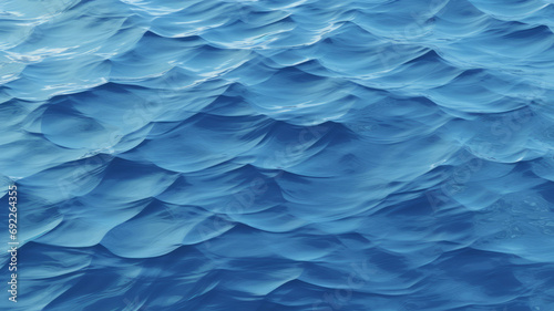 Whispering Waves: Gentle Undulations of a Pristine Blue Sea photo