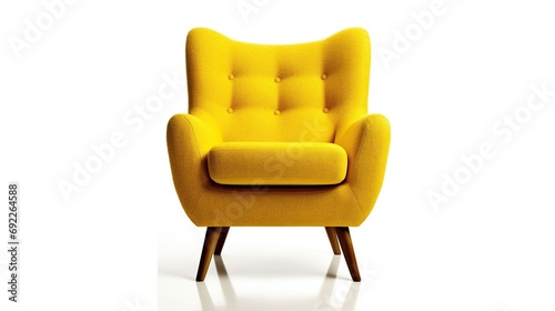 Armchair on white background 