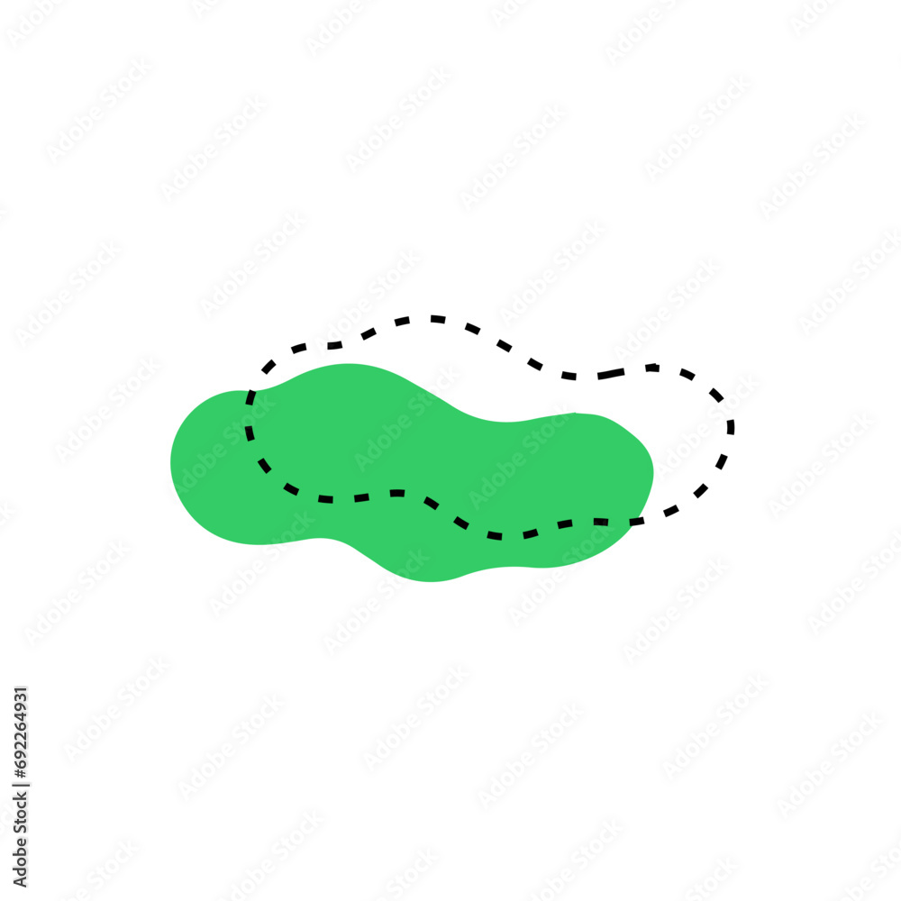 blob set hand drawn vector elements illustration