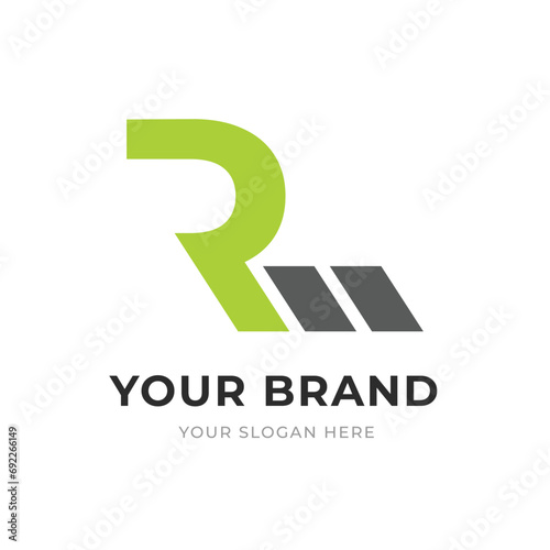 Set of Letter RM, MR, M, R Logo Design Collection, Initial Monogram Logo, Modern Alphabet Letter RM, MR, M, R Unique Logo Vector Template Illustration for Business Branding.