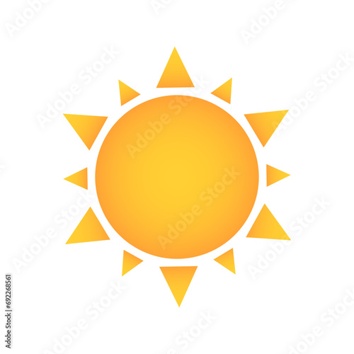 Icon of sun for weather for...