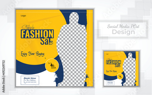 Social Media Stylish and Modern Fashion Design
