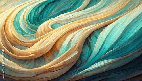 Abstract flowing cloth painting photo