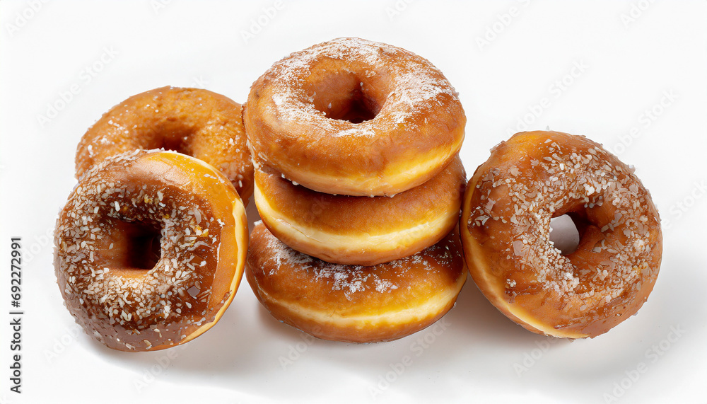 assorted donuts isolated on white background assorted donuts isolated on white background