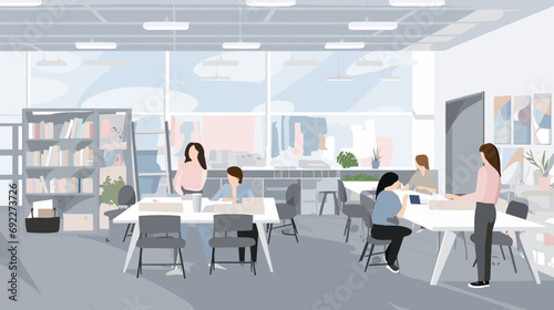 Concept vector illustration of business situation.