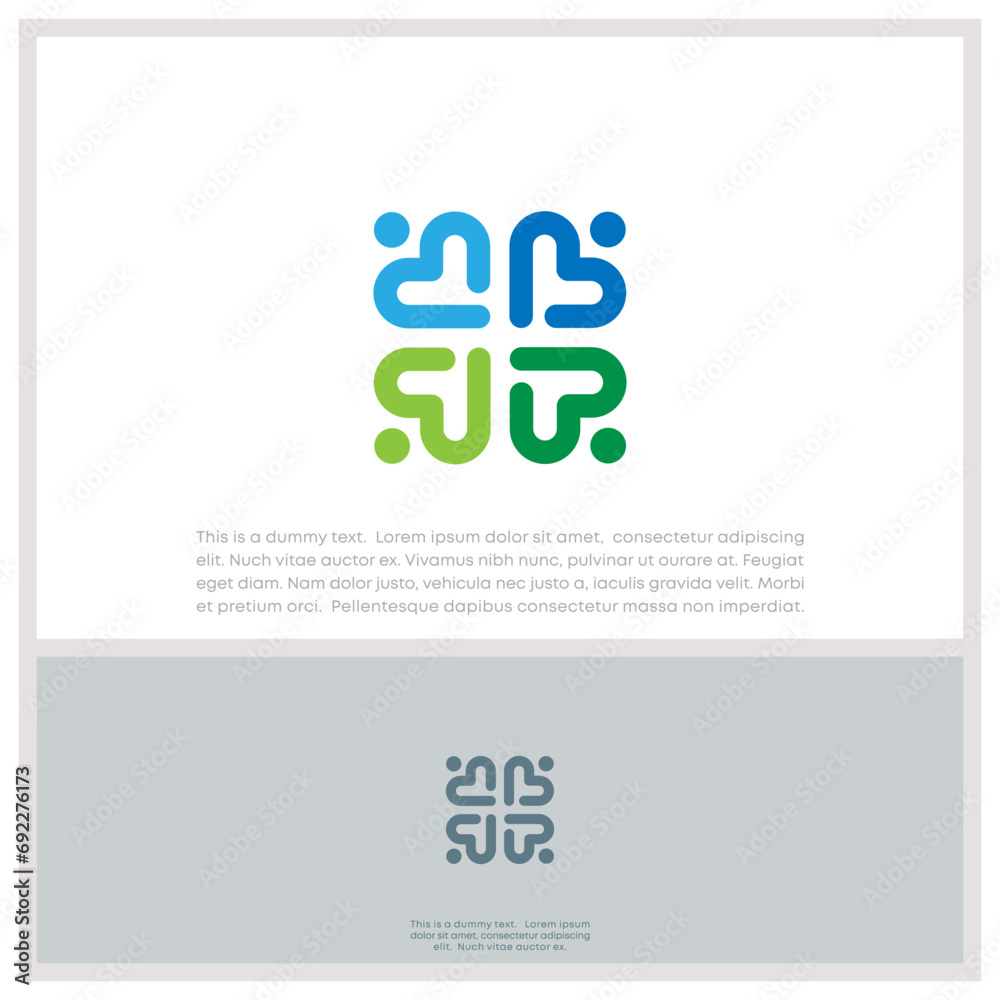 Global Community Logo Icon Elements Template. Community human Logo template vector. Community health care. Abstract Community logo Global Community Logo Icon Elements Template. Community human Logo template vector. Community health care. Abstract Community logo
