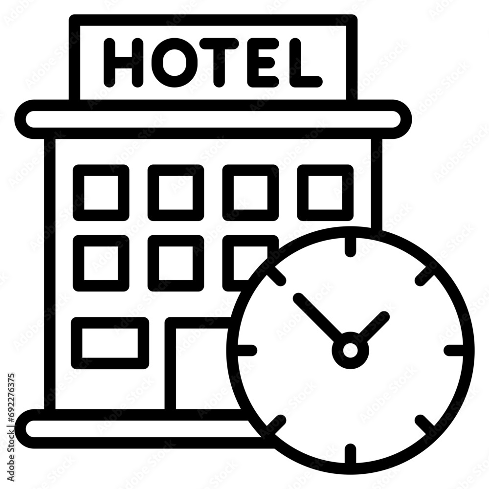 Hotel Reservations icon line vector illustration Hotel Reservations icon line vector illustration