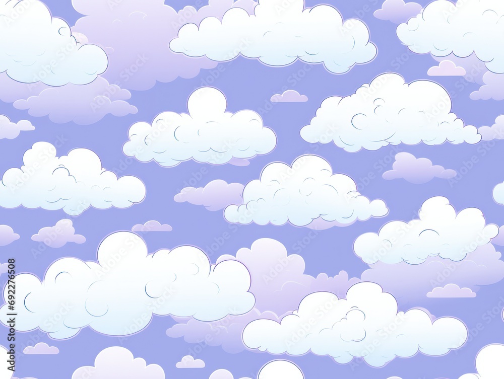 cute cloud seanless pattern