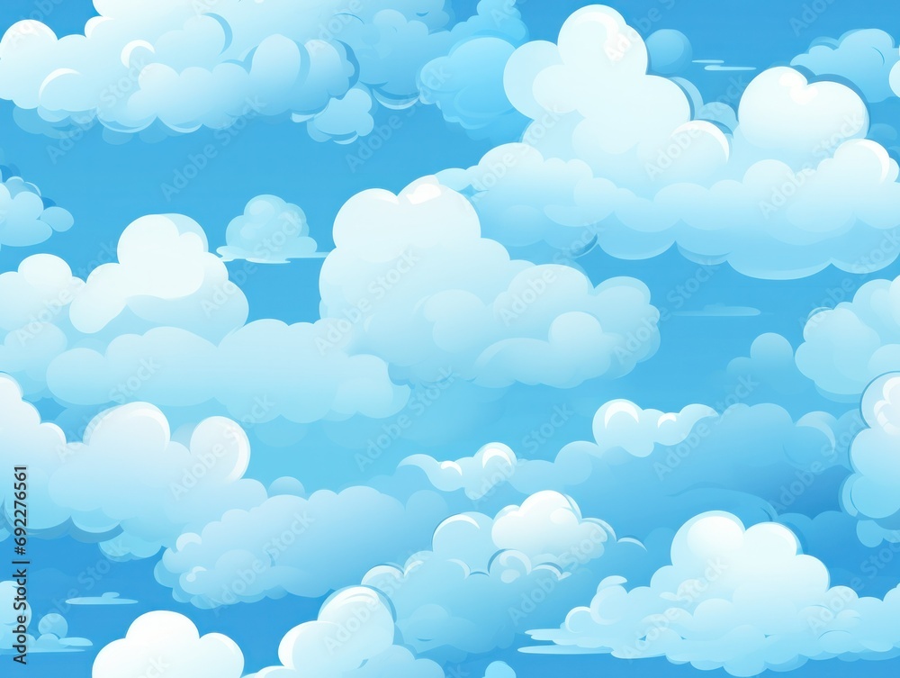 cute cloud seanless pattern