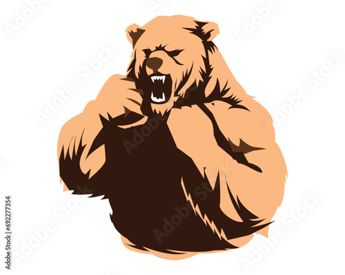 bear logo and illustration design