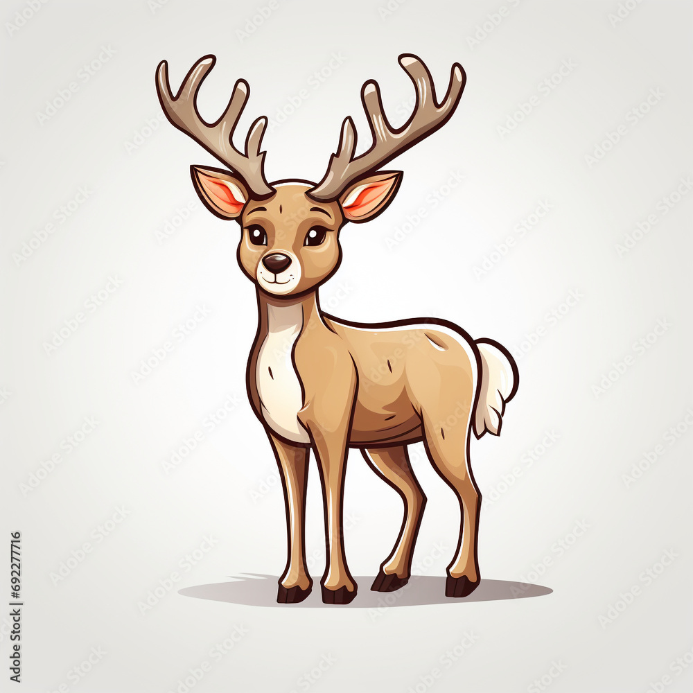 christmas reindeer,Generated By Ai