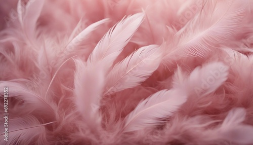 Beautiful pink feathers as background, soft pastel colors, feather texture