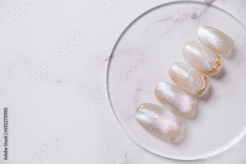 Fotografía マグネットネイルチップ/ジェルネイル/Magnetic nail tip sample