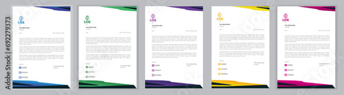 New Corporate And Creative Professional Business Elegant,Modern letterhead template design in minimalist style a4
