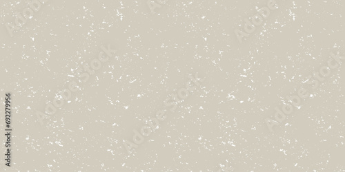Beige and white mottled seamless pattern. Small grunge sprinkles, particles, dust and spots wallpaper. Noise grain repeating background. Overlay random grit texture. Vector illustration