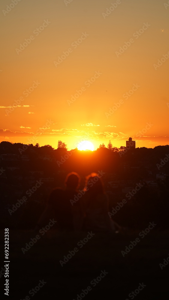 Fototapeta premium Romantic sunset in Sydney