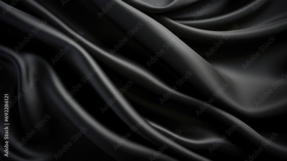 Fototapeta premium Black silk texture