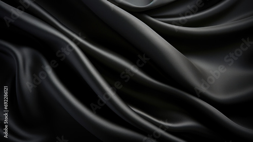 Black silk texture