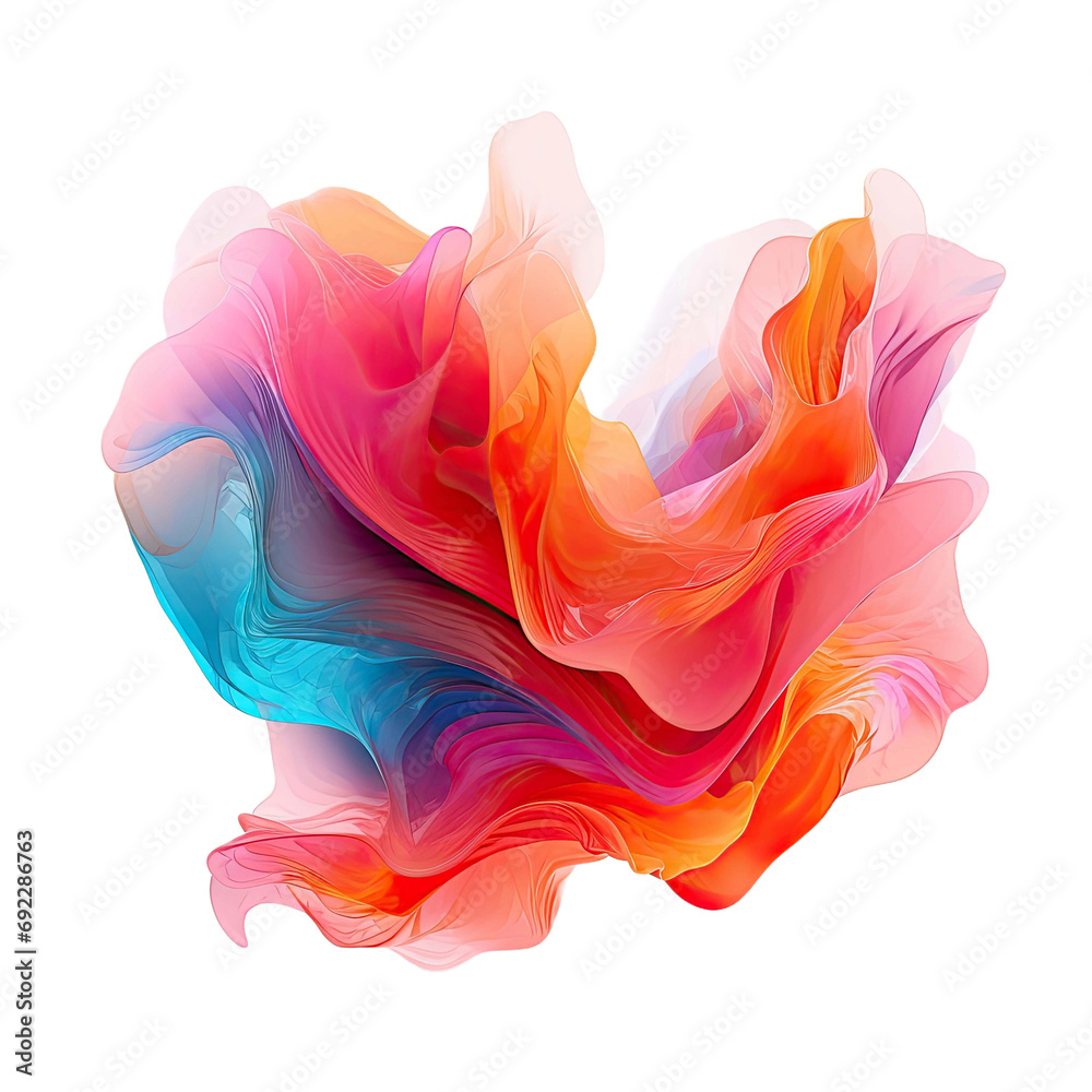 Abstract colorful shape isolated on transparent background. Abstract colorful shape isolated on transparent background.