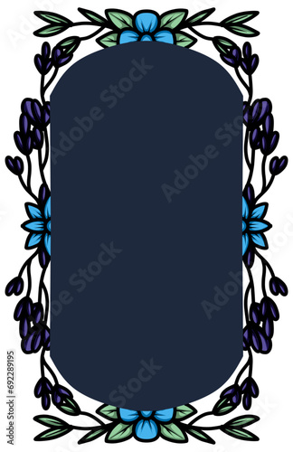 Set of Decorative vintage frames and borders set. Vector design. floral ornament