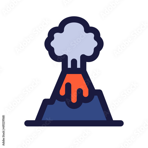 Volcano Eruption Icon