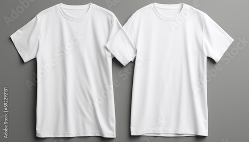 White t shirt with clean design, perfect for shopping generated by AI