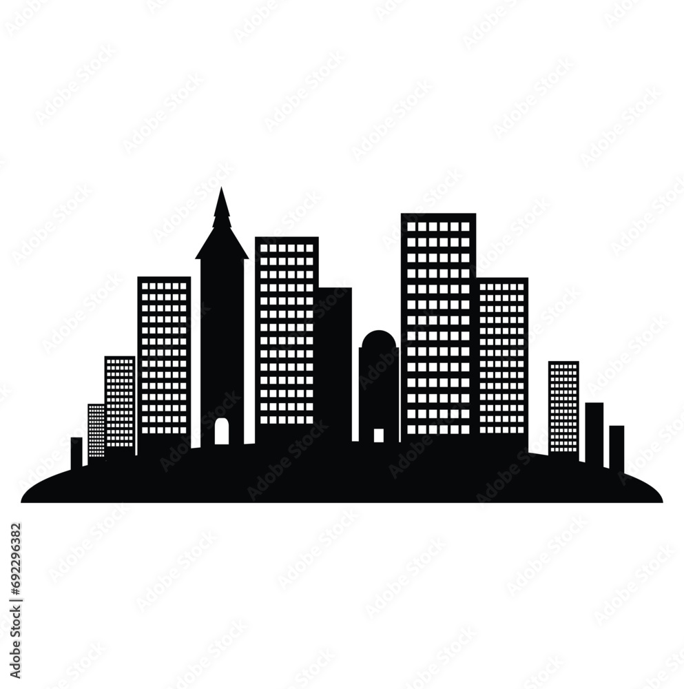 Obraz premium city skyline vector