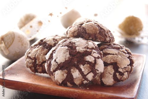 チョコレートクラッククッキー　クラッククッキー
