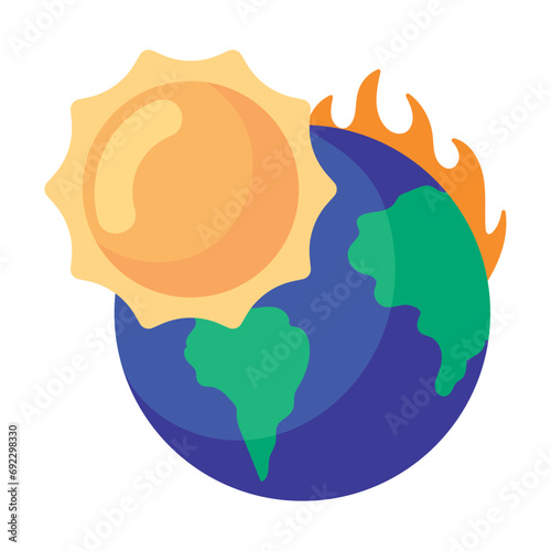 global warming illustration