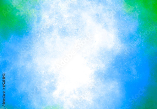 Nebula smoke white , blue and green color decoration background 