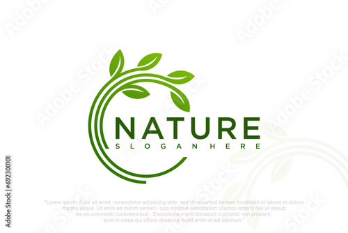 Tree logo modern concept design . Vector illustration