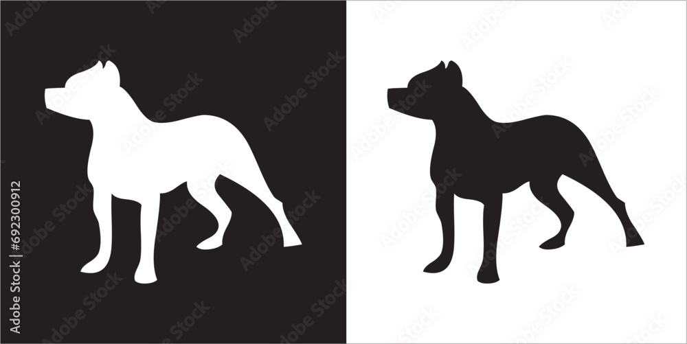  Illustration vector graphics of dog icon