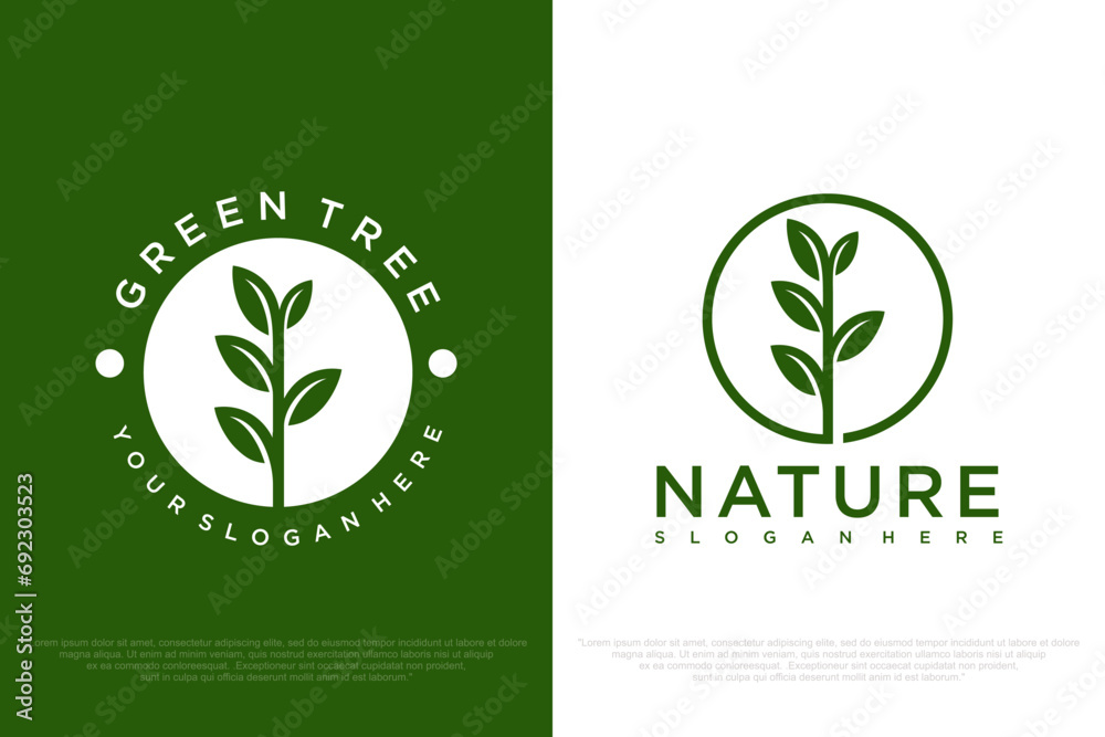 Tree logo modern concept design . Vector illustration Tree logo modern concept design . Vector illustration