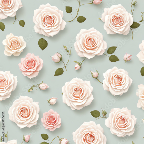 white rose beautiful seamless square background wallpaper