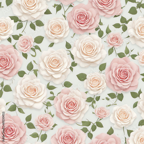 white rose beautiful seamless square background wallpaper
