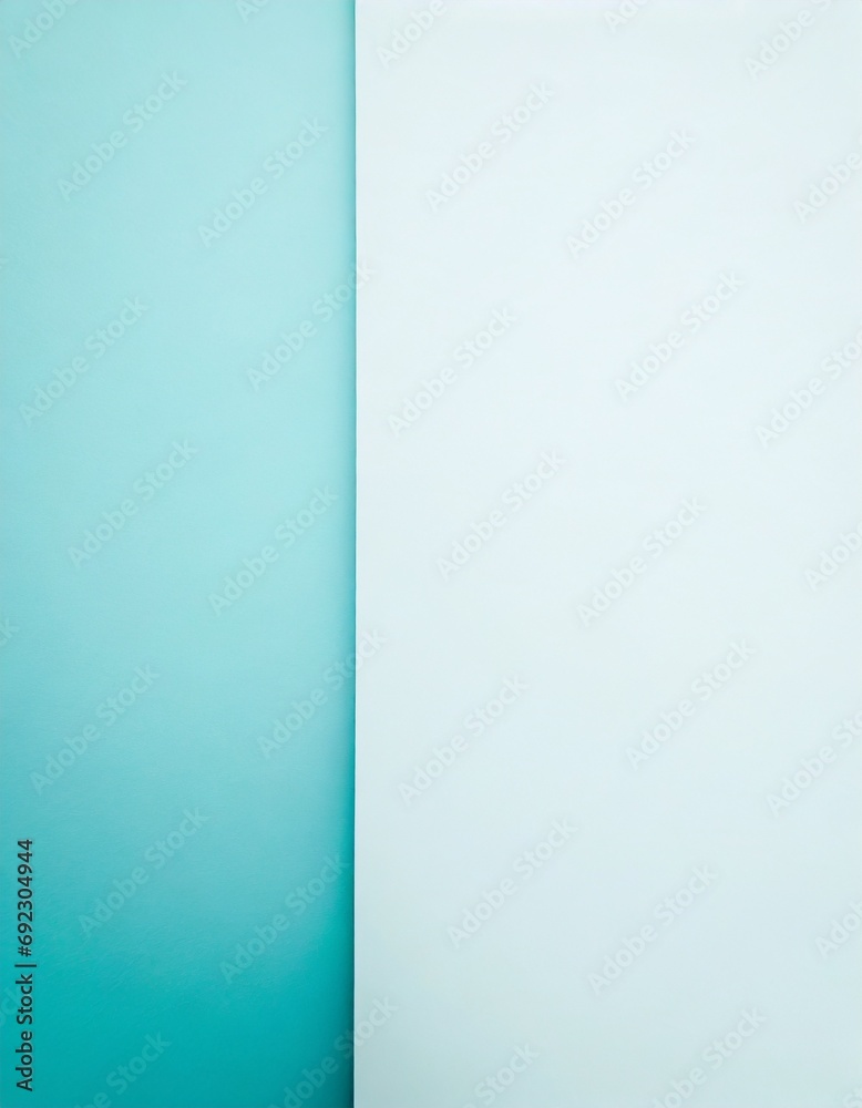 Cool tone background in white and turquoise.