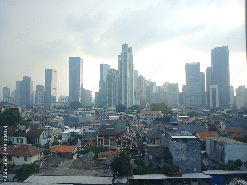 Obraz premium city skyline