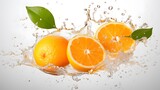 Juicy Burst: Orange in Water