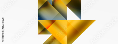 Captivating vector abstraction. Triangles interlock in mesmerizing dance, crafting dynamic geometric backdrop. Fusion of shapes and angles creates artful symphony of modern design