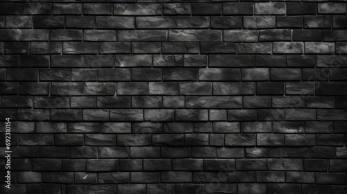 Black brick wall texture  brick surface for background