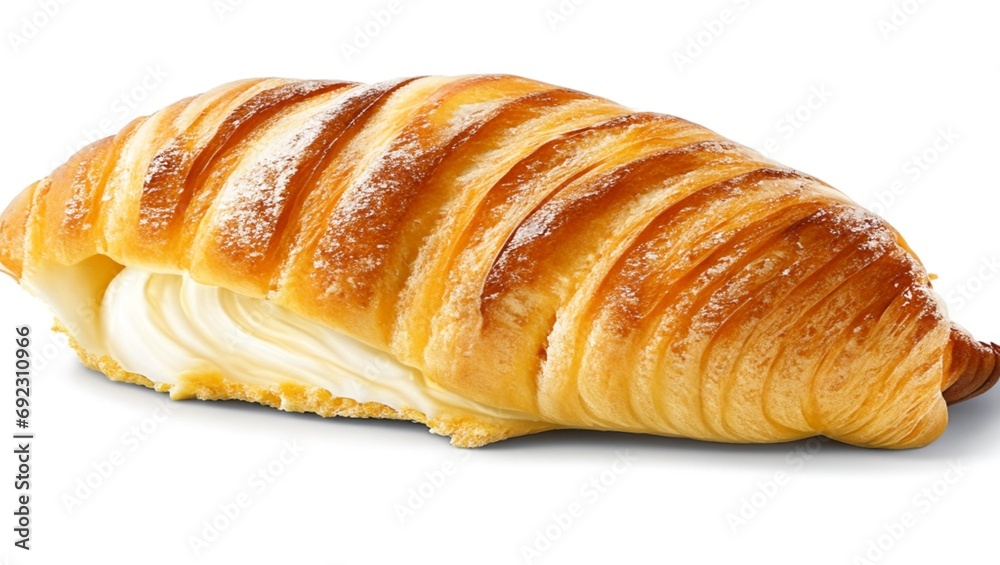 croissant isolated on white background