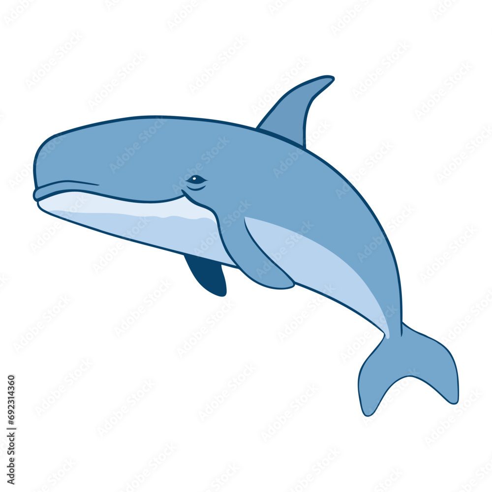 Obraz premium humpback sealife design